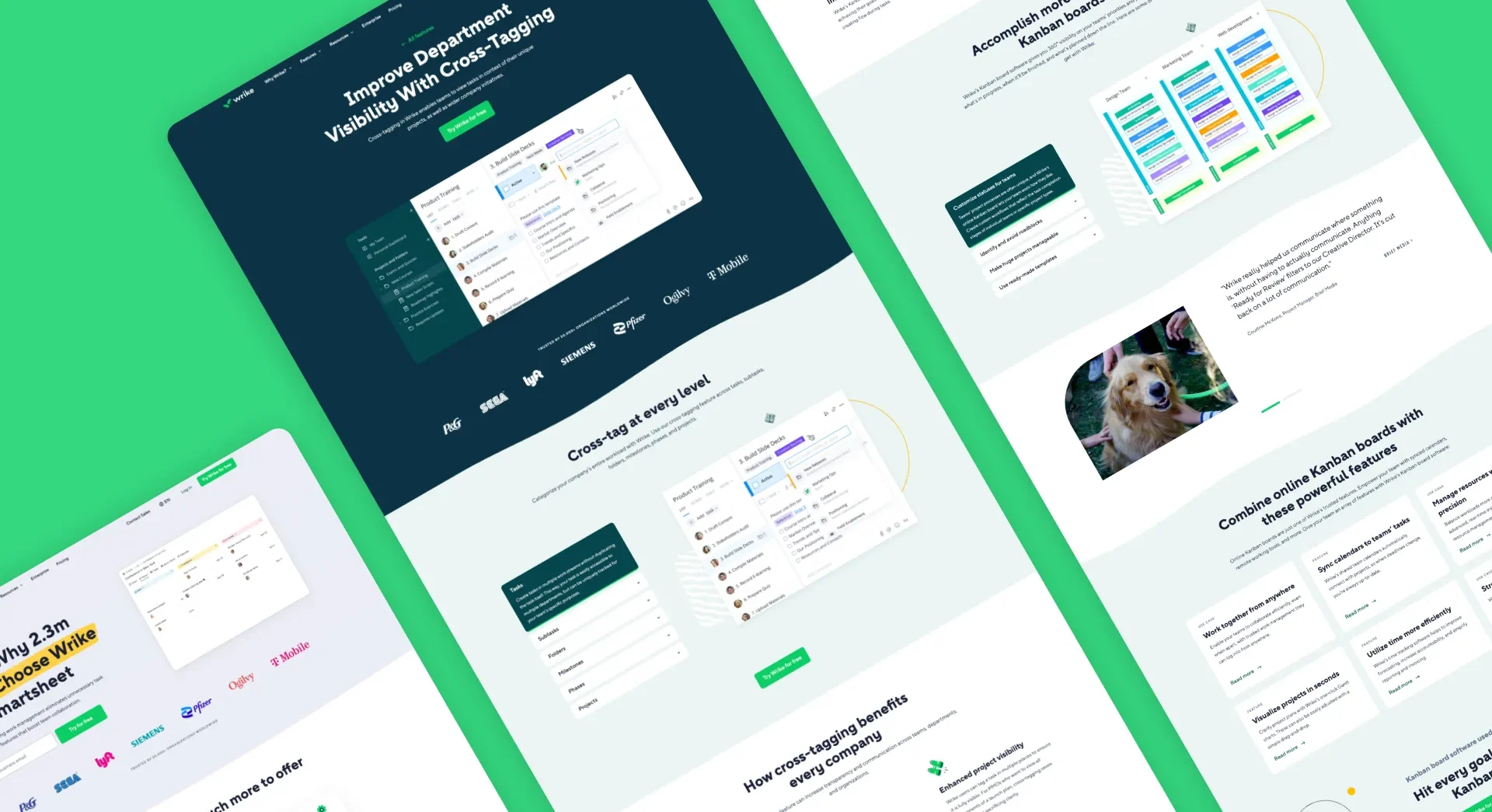 Wrike website design and customer journey research
